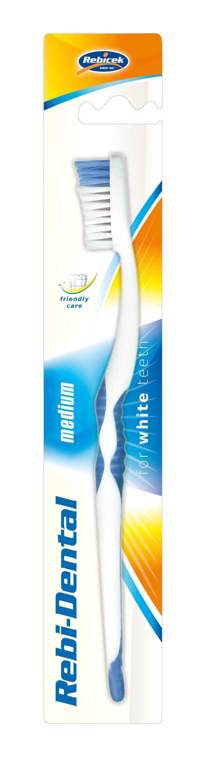 Rebi-Dental zubní kartáček středně tvrdý 1ks