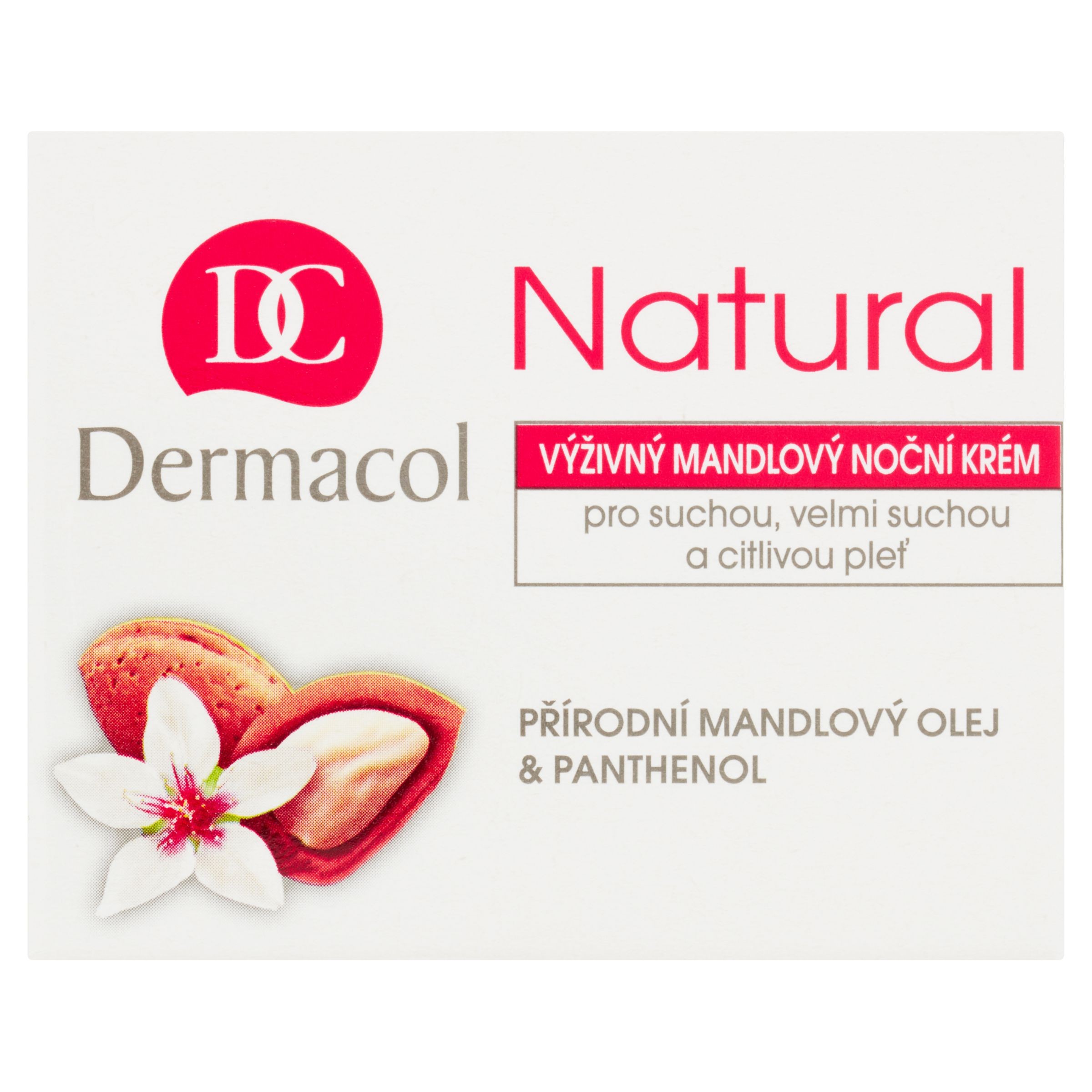 Dermacol Natural výživný mandlový noční krém 50 ml