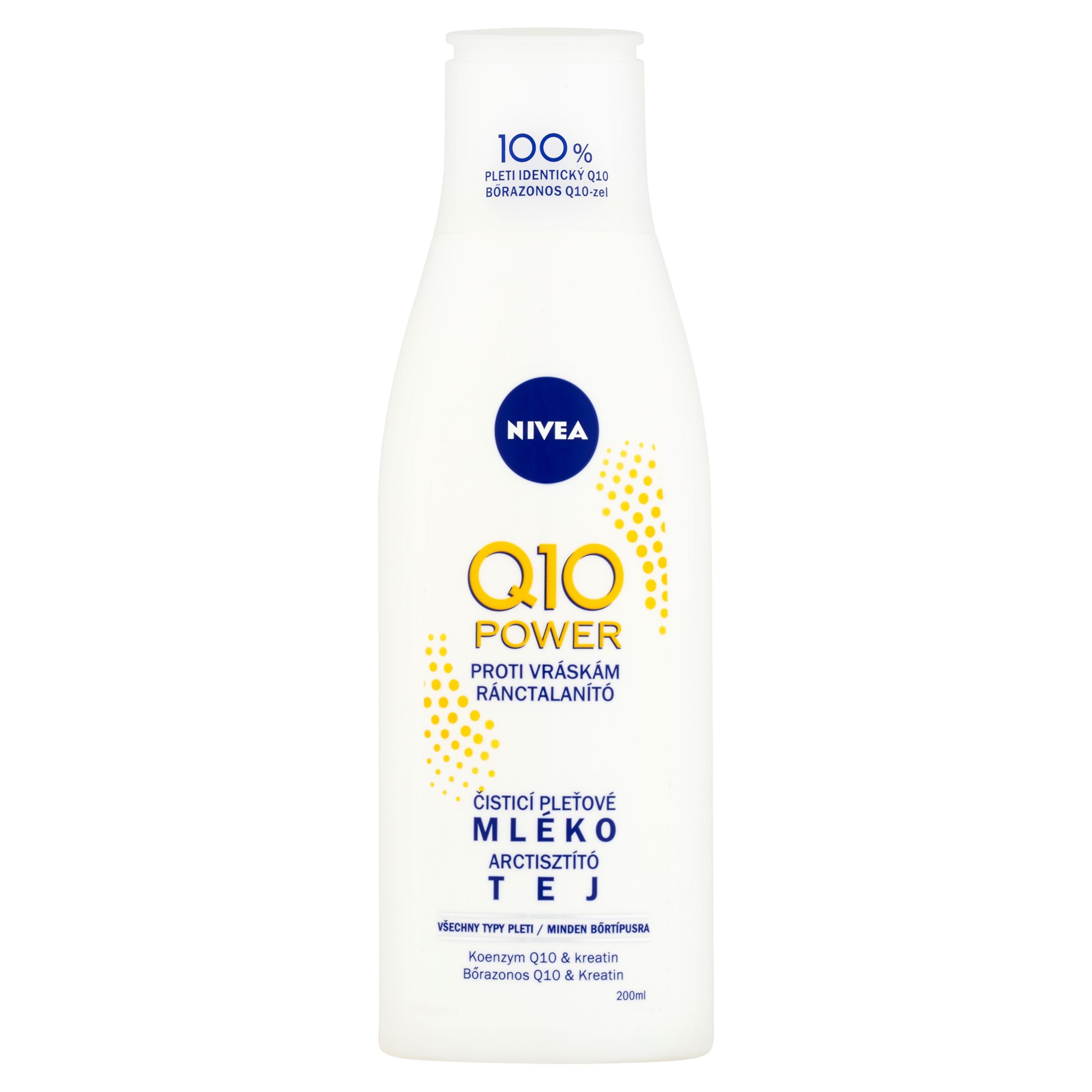Nivea Q10 Plus Čisticí pleťové mléko proti vráskám 200 ml