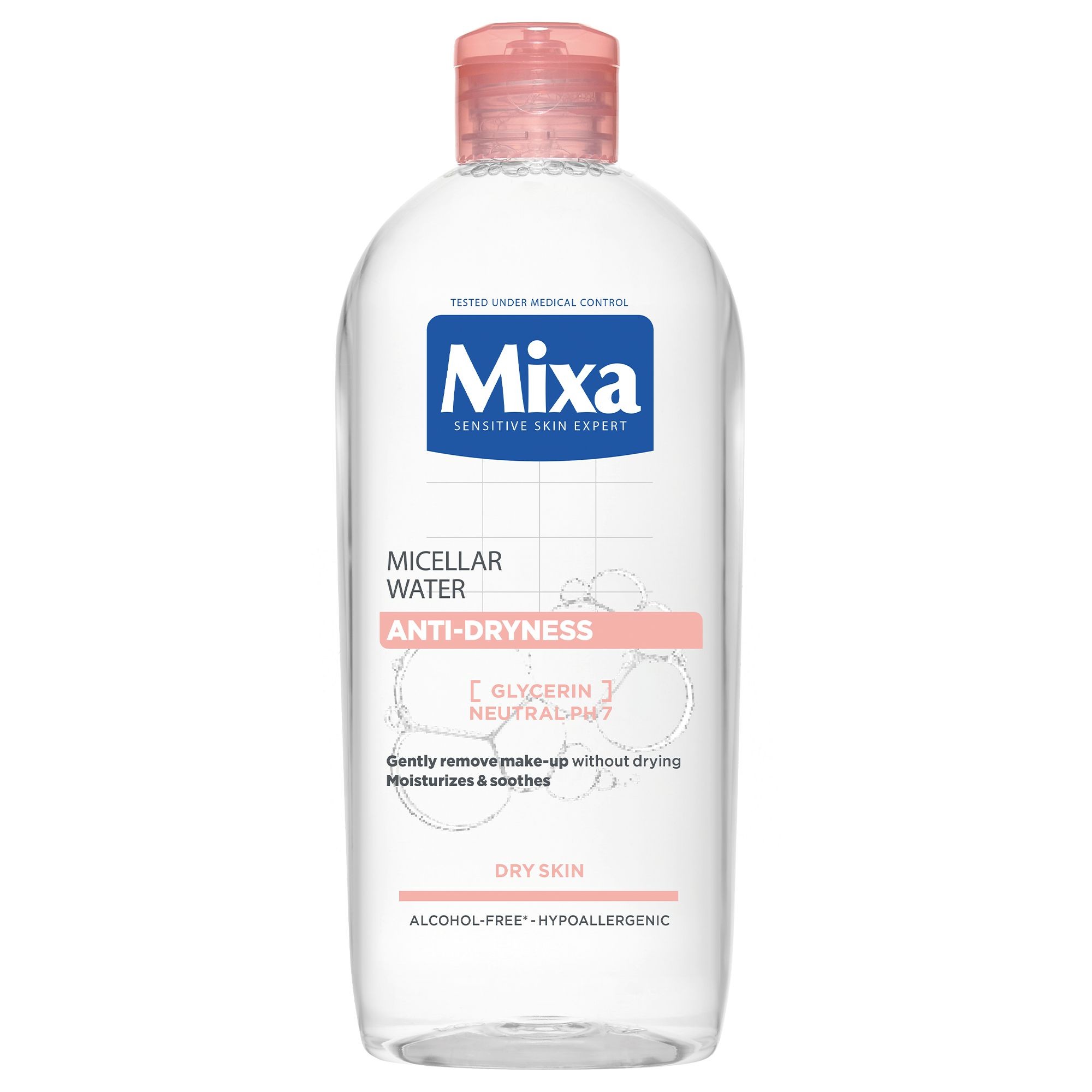 Mixa Sensitive Skin Expert micelární voda proti vysušování 400 ml