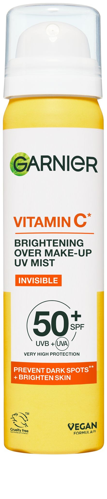 Garnier Vitamin C rozjasňující pleťová mlha s SPF 50+ 75 ml