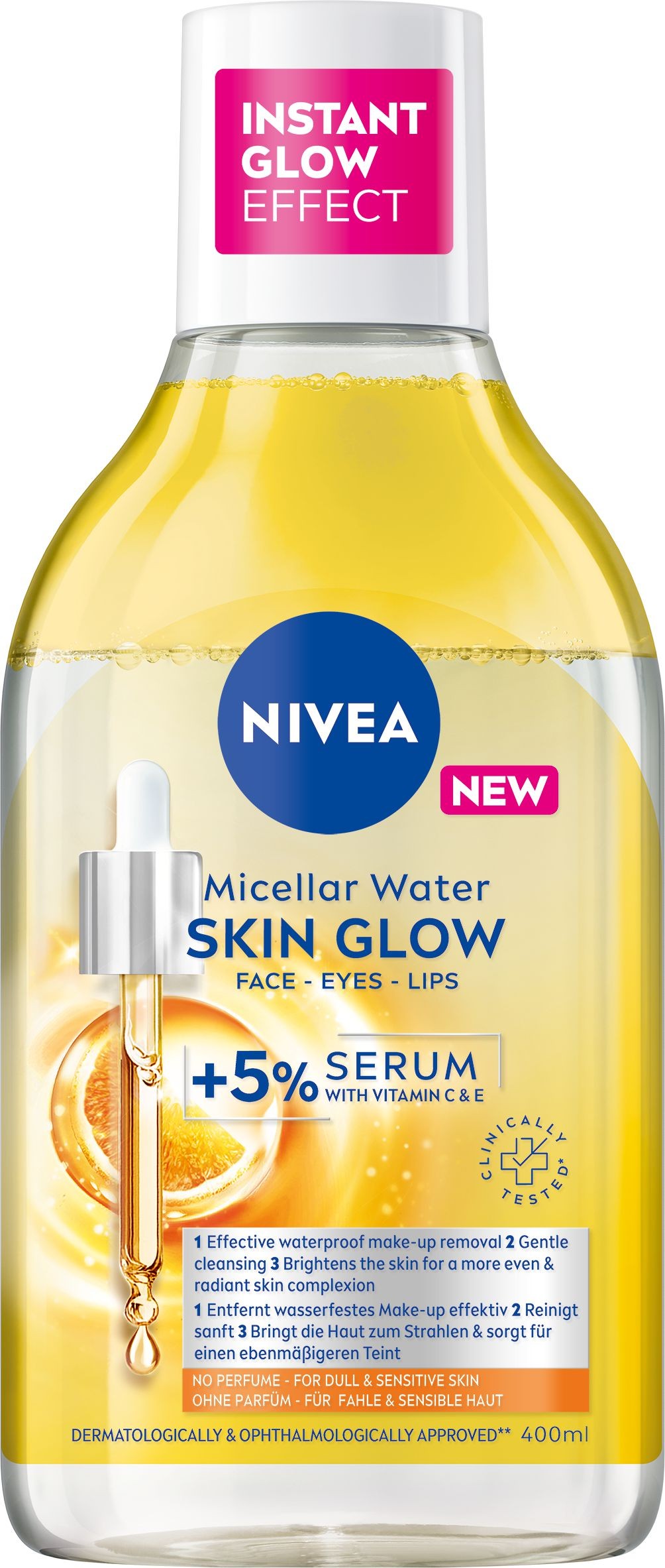 Nivea Rozjas. mic. voda sérum 400ml