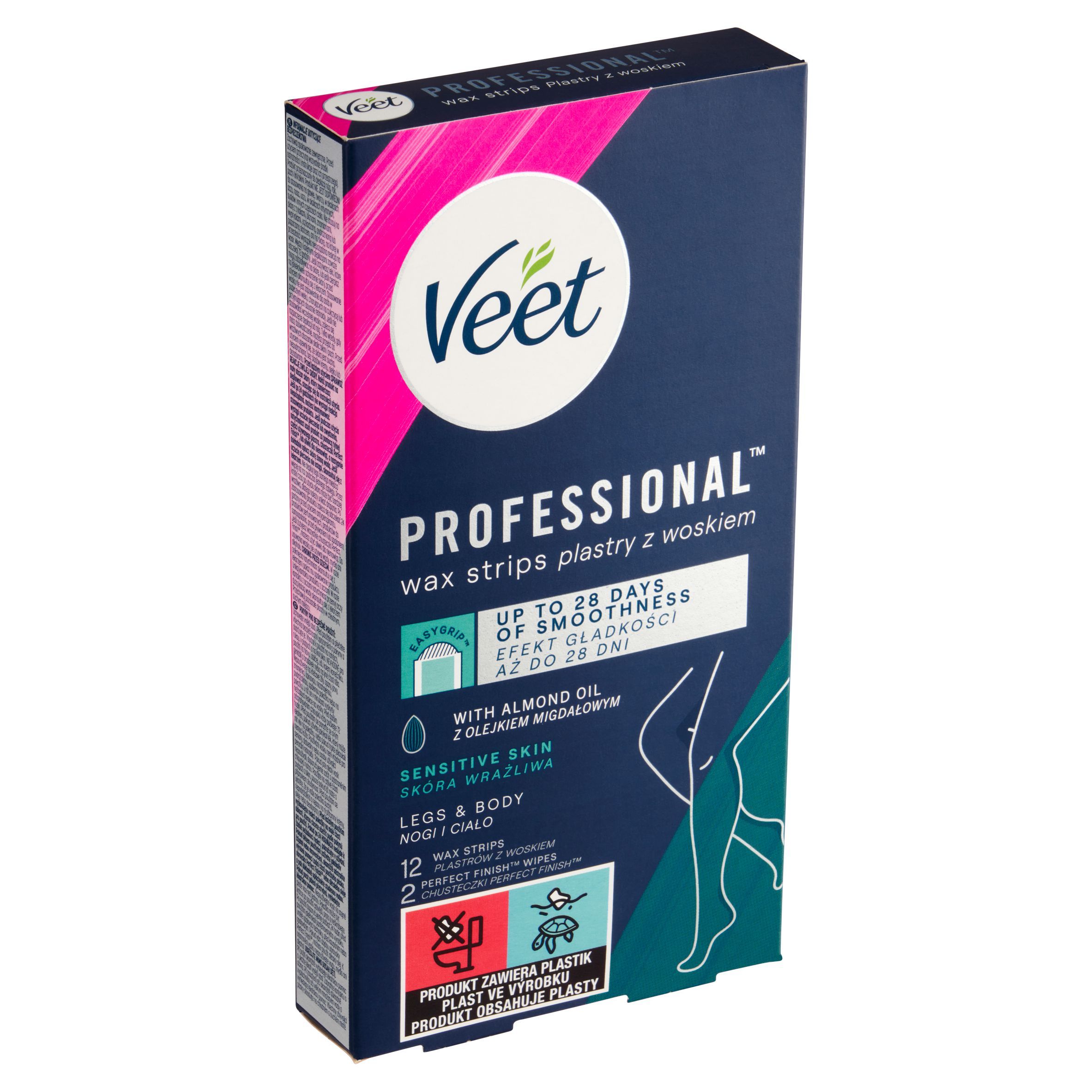 Veet Professional Studené vosk. pásky pro citlivou pokožku 12 ks