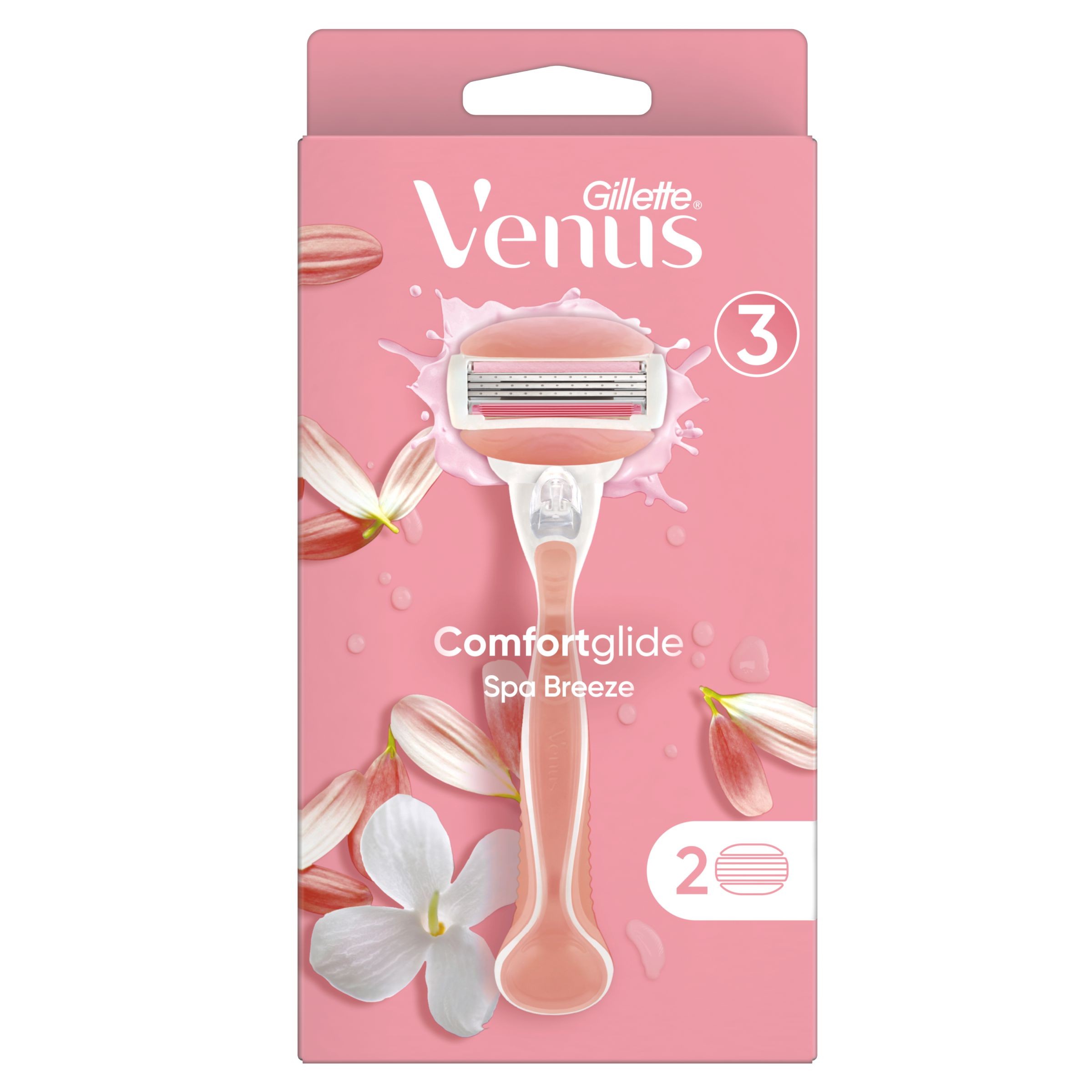 Gillette Venus ComfortGlide Spa Breeze Holicí strojek + 2 Holicí hlavice