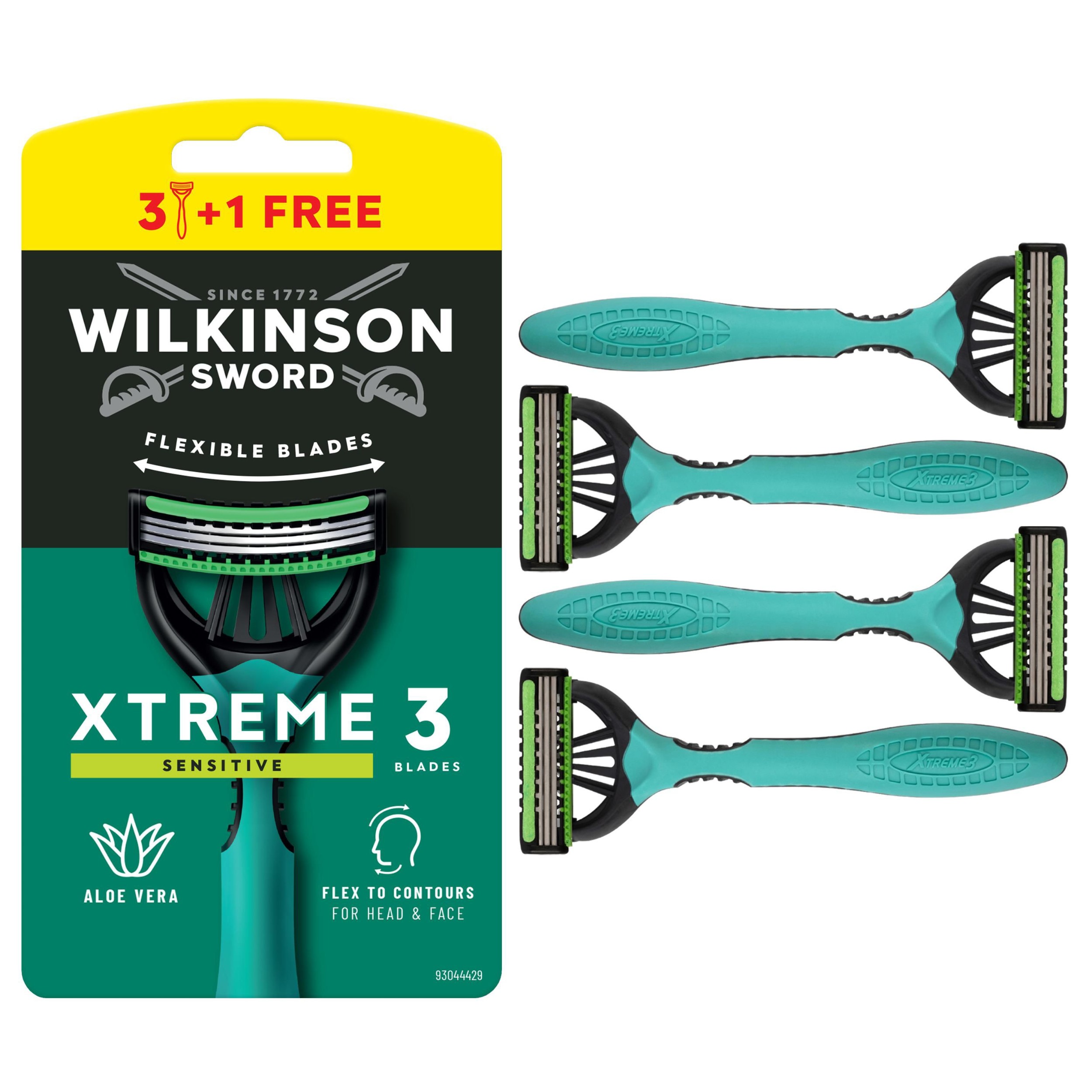 Wilkinson Sword Xtreme3 Sensitive Jednorázová holítka 4 ks