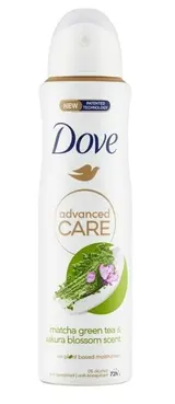 Dove Advanced Care Matcha a Zelený čaj antiperspirant ve spreji 150ml