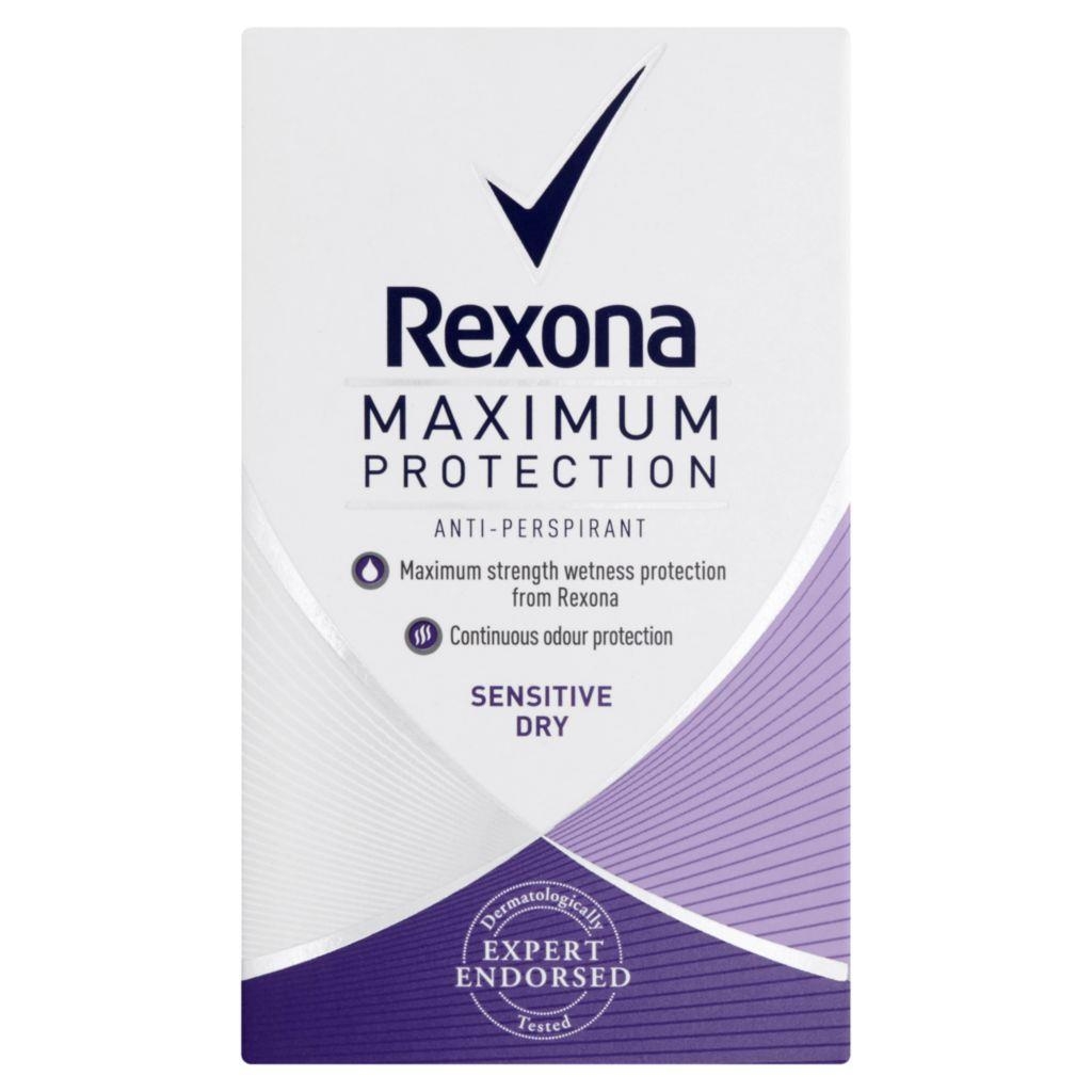 Rexona Maximum Protection Sensitive Dry antiperspirační krém 45 ml