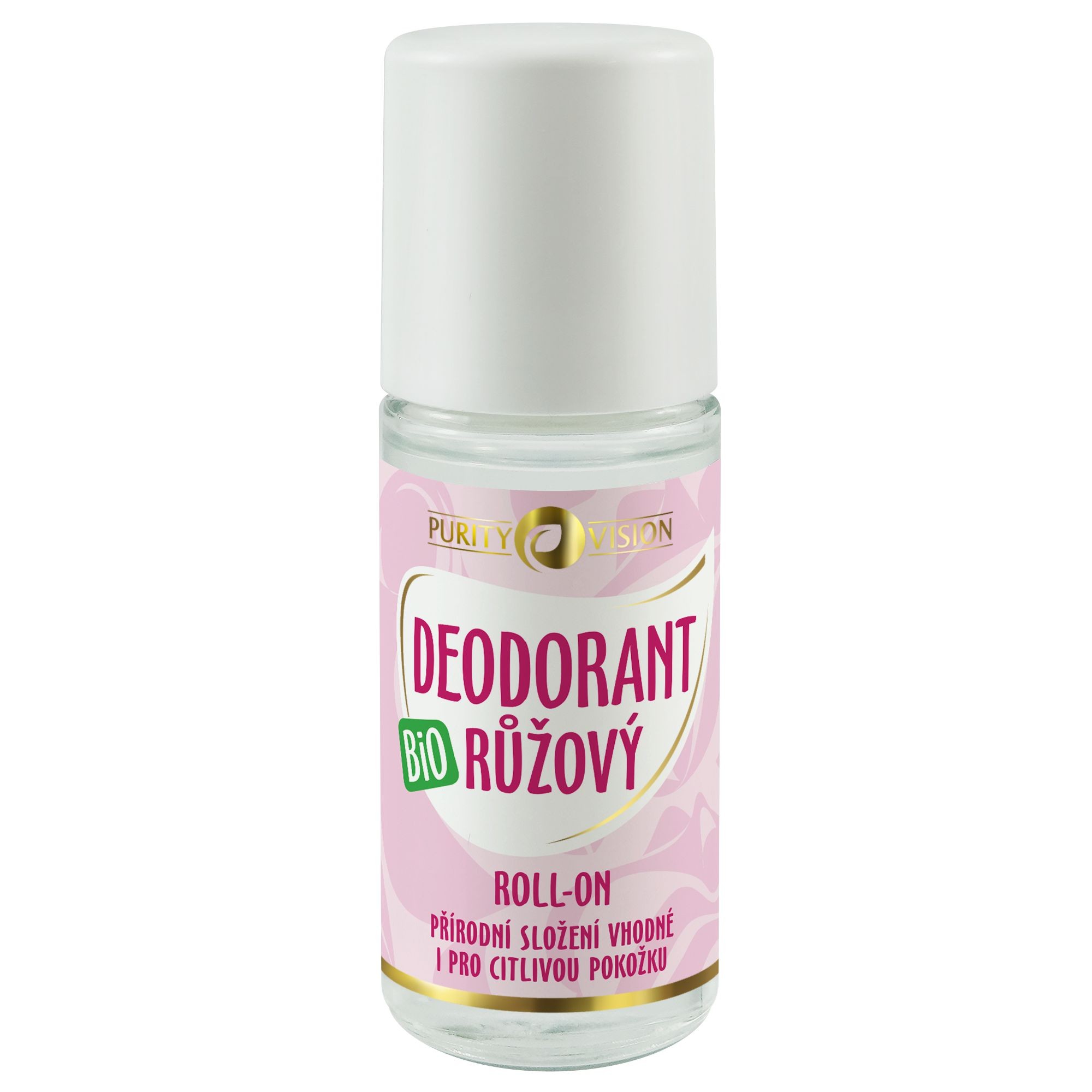 Purity Vision Bio Růžový deodorant roll-on