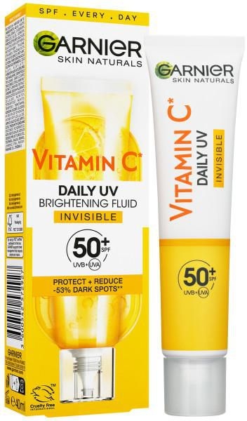 Garnier Skin Naturals Vitamin C denní rozjasňující UV fluid SPF 50+ invisible 40 ml