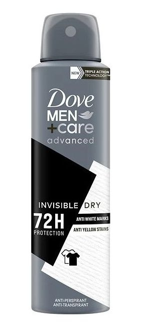 Dove Men Advanced Invisible Dry Antiperspirant sprej 150ml