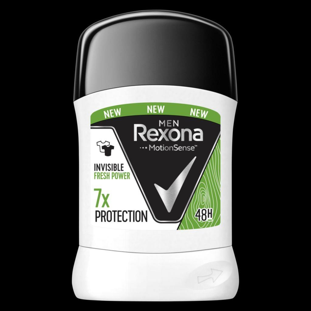 Rexona Men Invisible Fresh & Power tuhý antiperspirant pro muže 50 ml