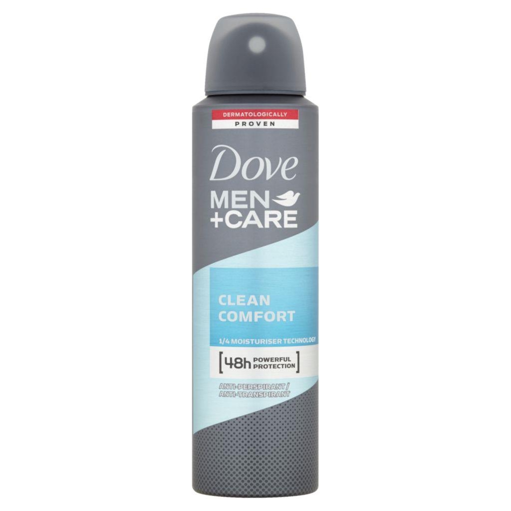 Dove Men+Care Clean Comfort Antiperspirant sprej pro muže 150ml