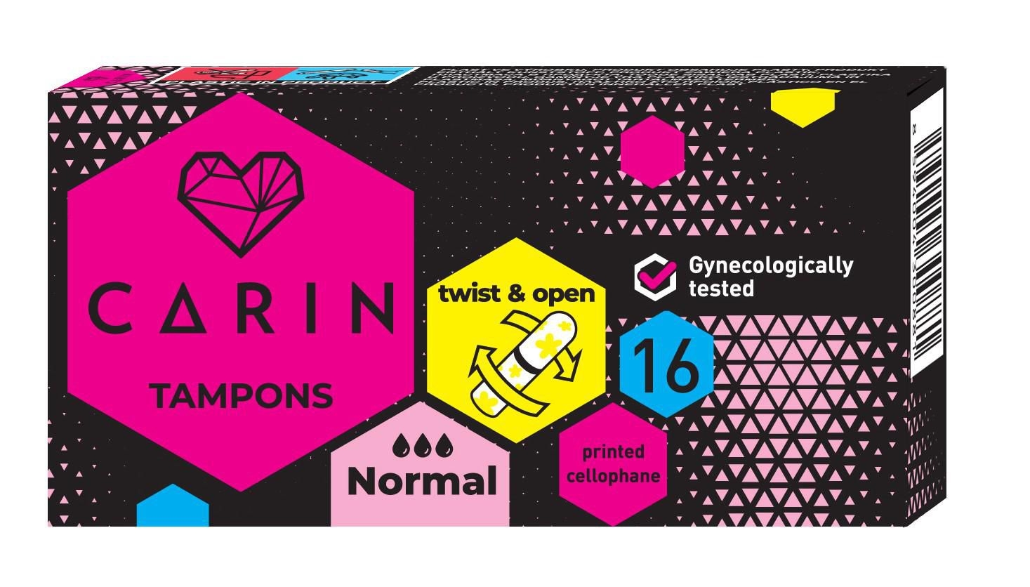 Carine menstruační tampony Normal 16 ks