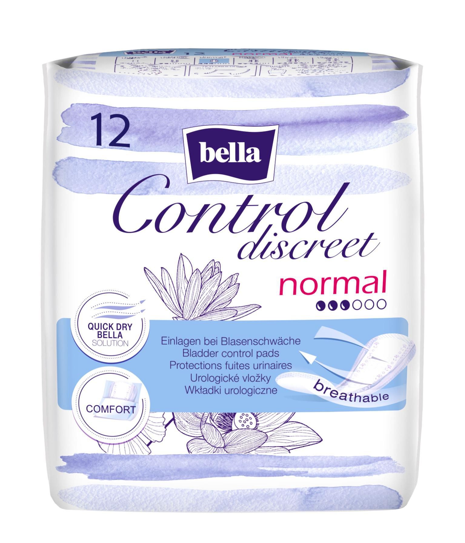 Bella Control Discreet Normal urologické vložky 12 ks