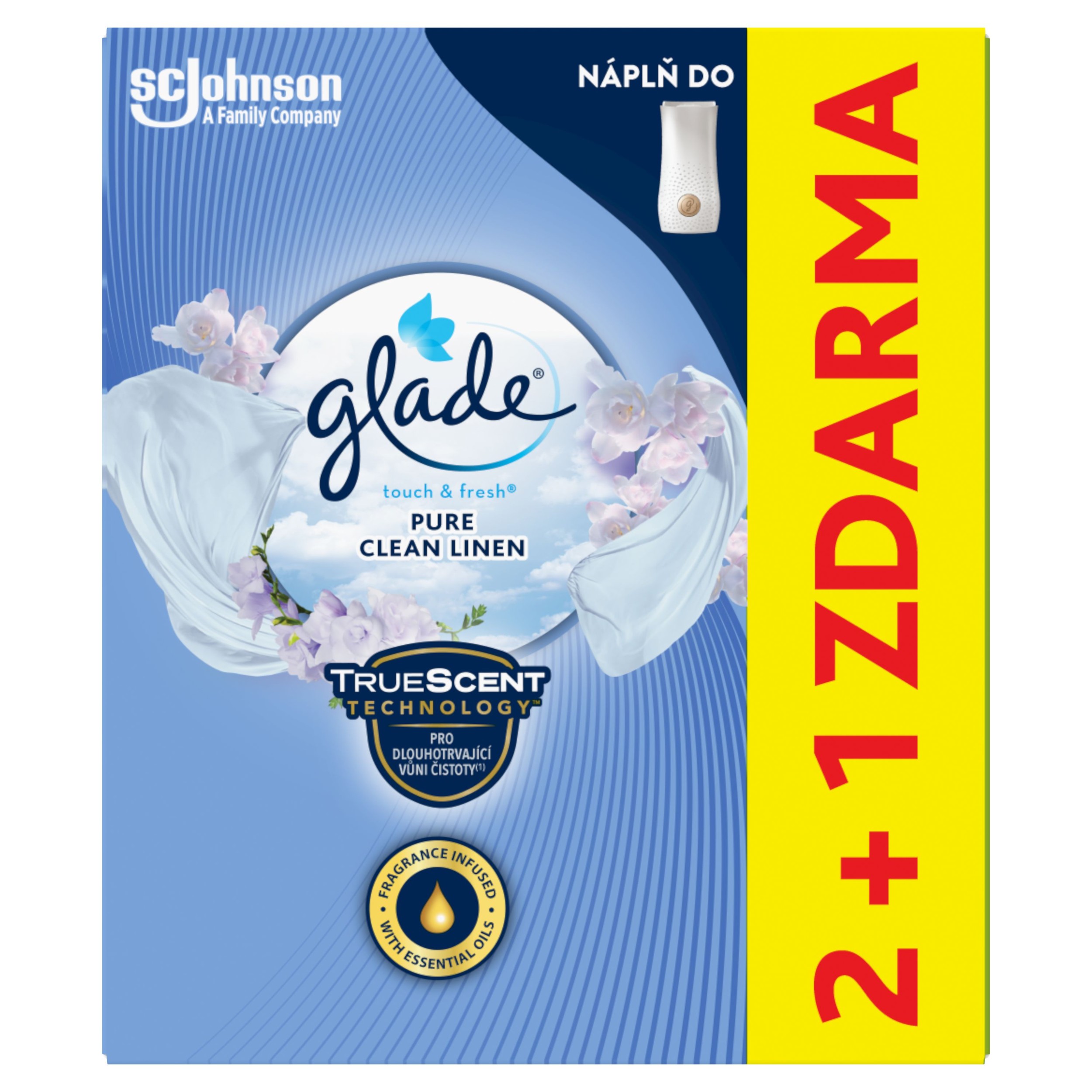 Glade by Brise One Touch Vůně čistoty náplň 3x10 ml