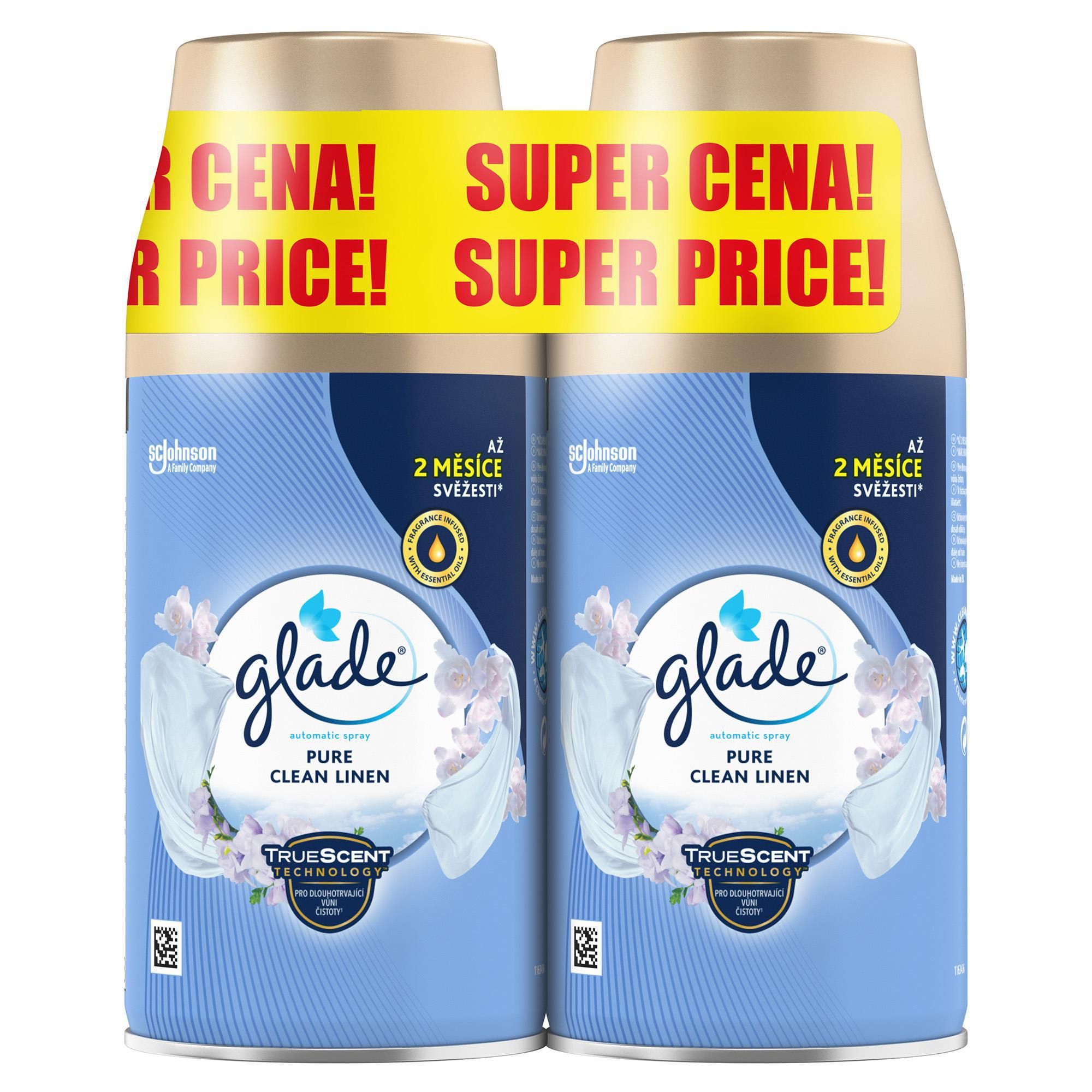 Glade Vůně čistoty automatik duonáplň 2 x 269 ml