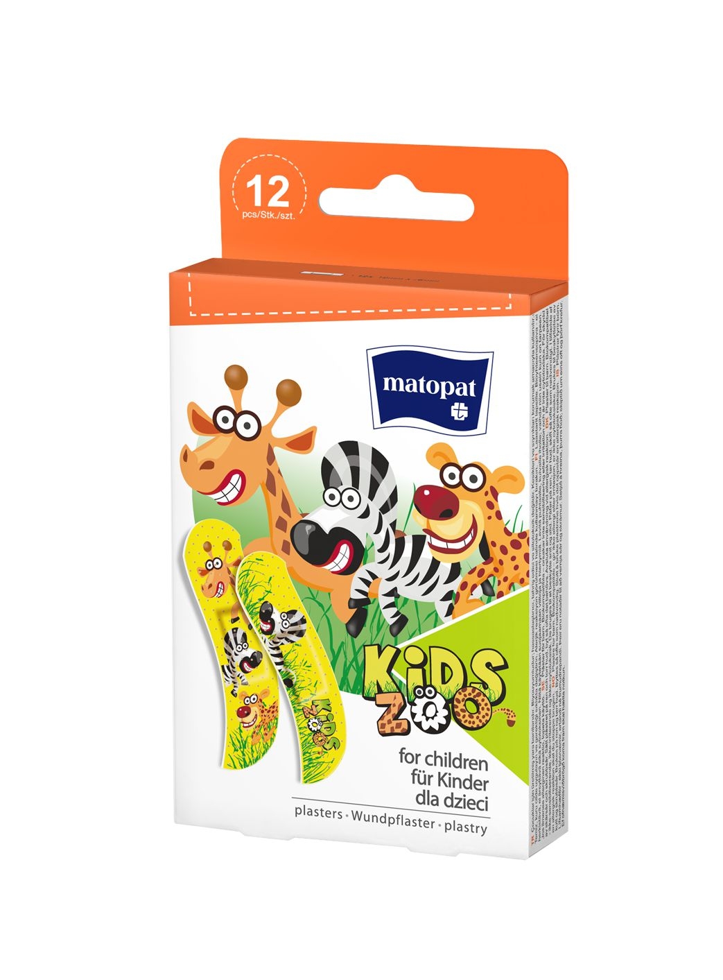 Matopat Náplast KIDS ZOO 12 ks
