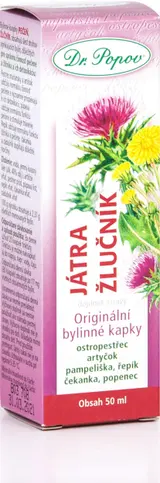 Dr. Popova Originální bylinné kapky Játra-žlučník 50 ml