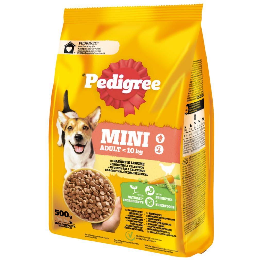 Pedigree granule Mini Adult drůbeží se zeleninou 500g