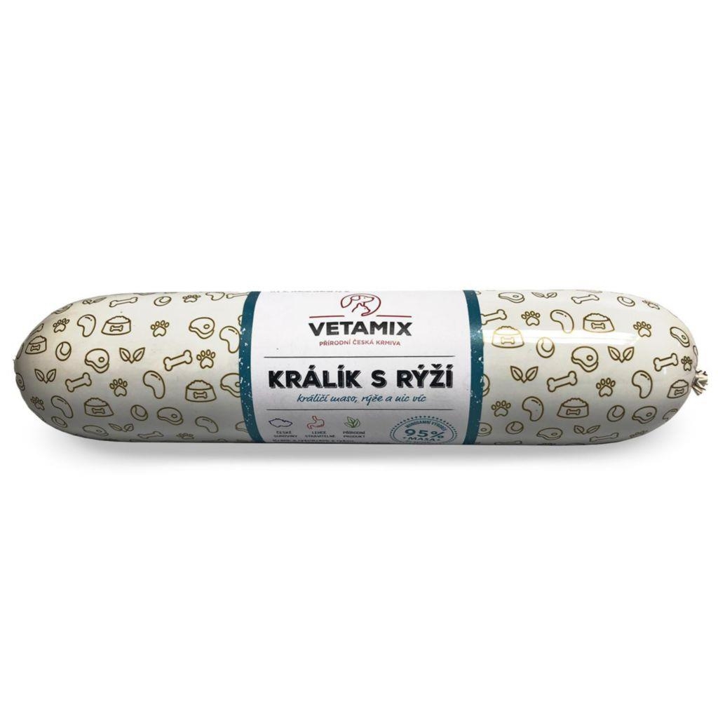 Vetamix salám králík s rýží 850g