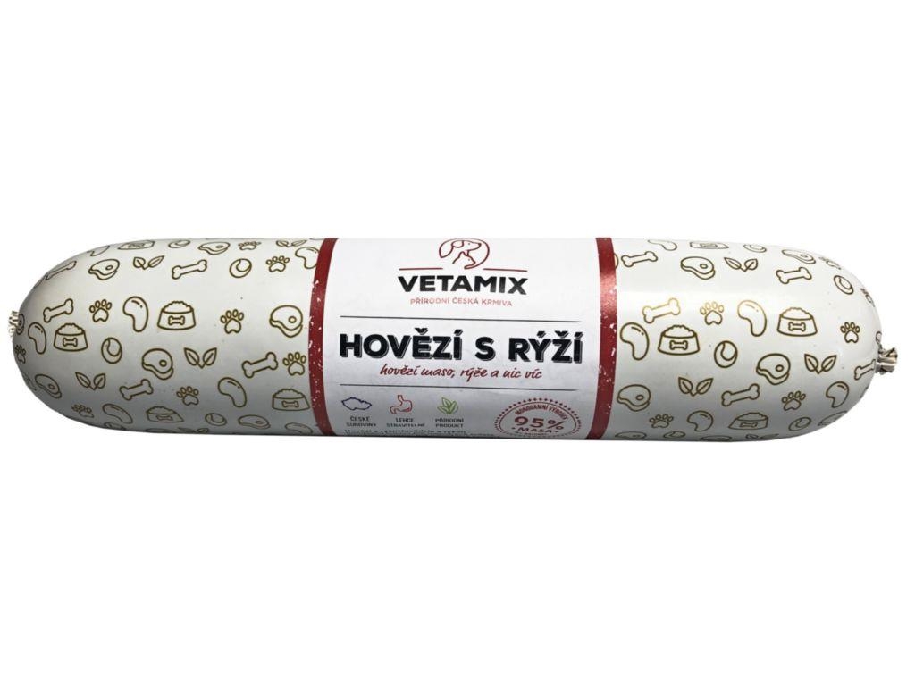 Vetamix Hovězí salám s rýží 850 g