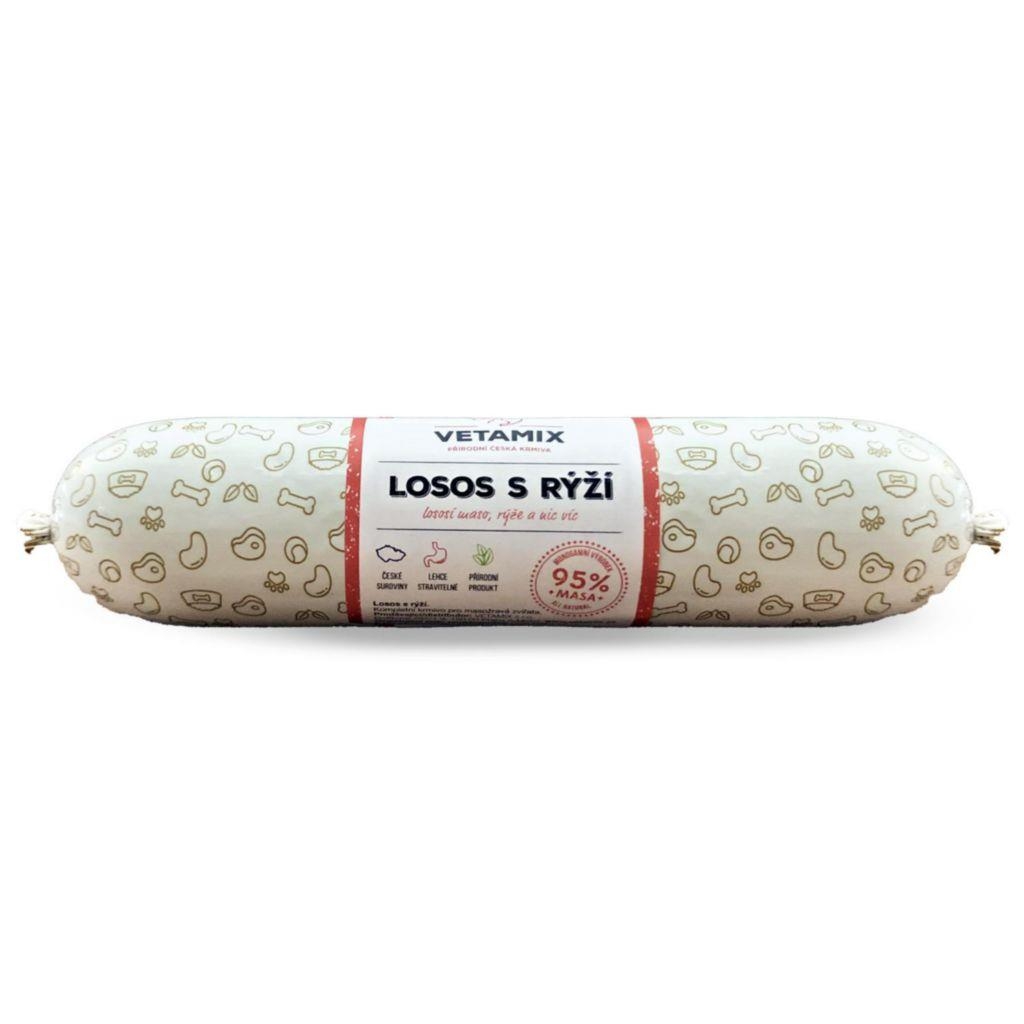 Vetamix salám losos s rýží 850g