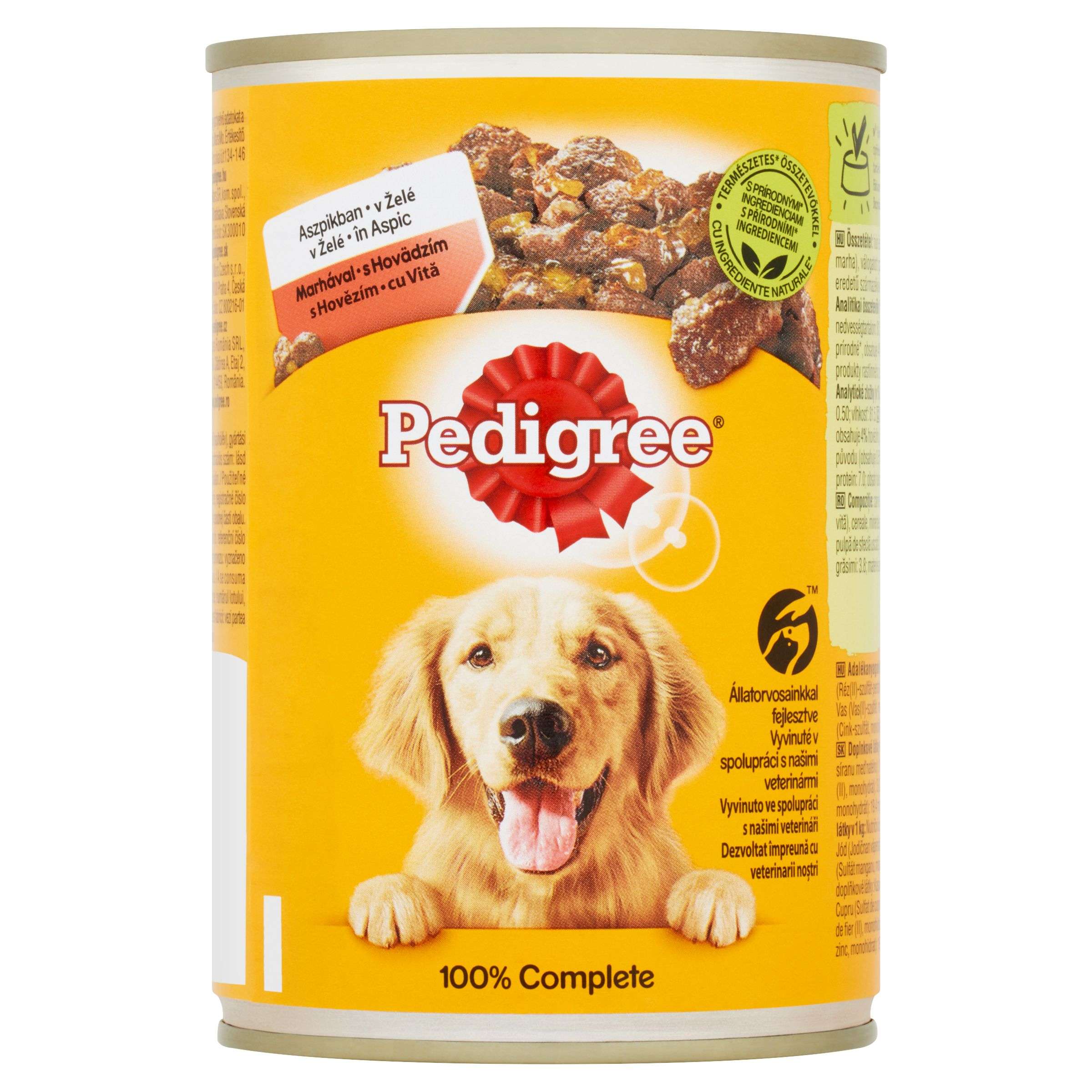 Pedigree Hovězí maso v želé kompletní krmivo pro dospělé psy 400 g