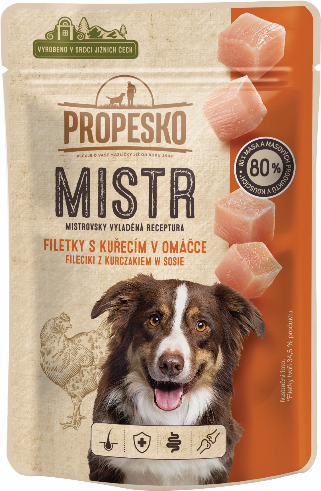 Propesko Mistr filetky s kuřecím v omáčce 85 g