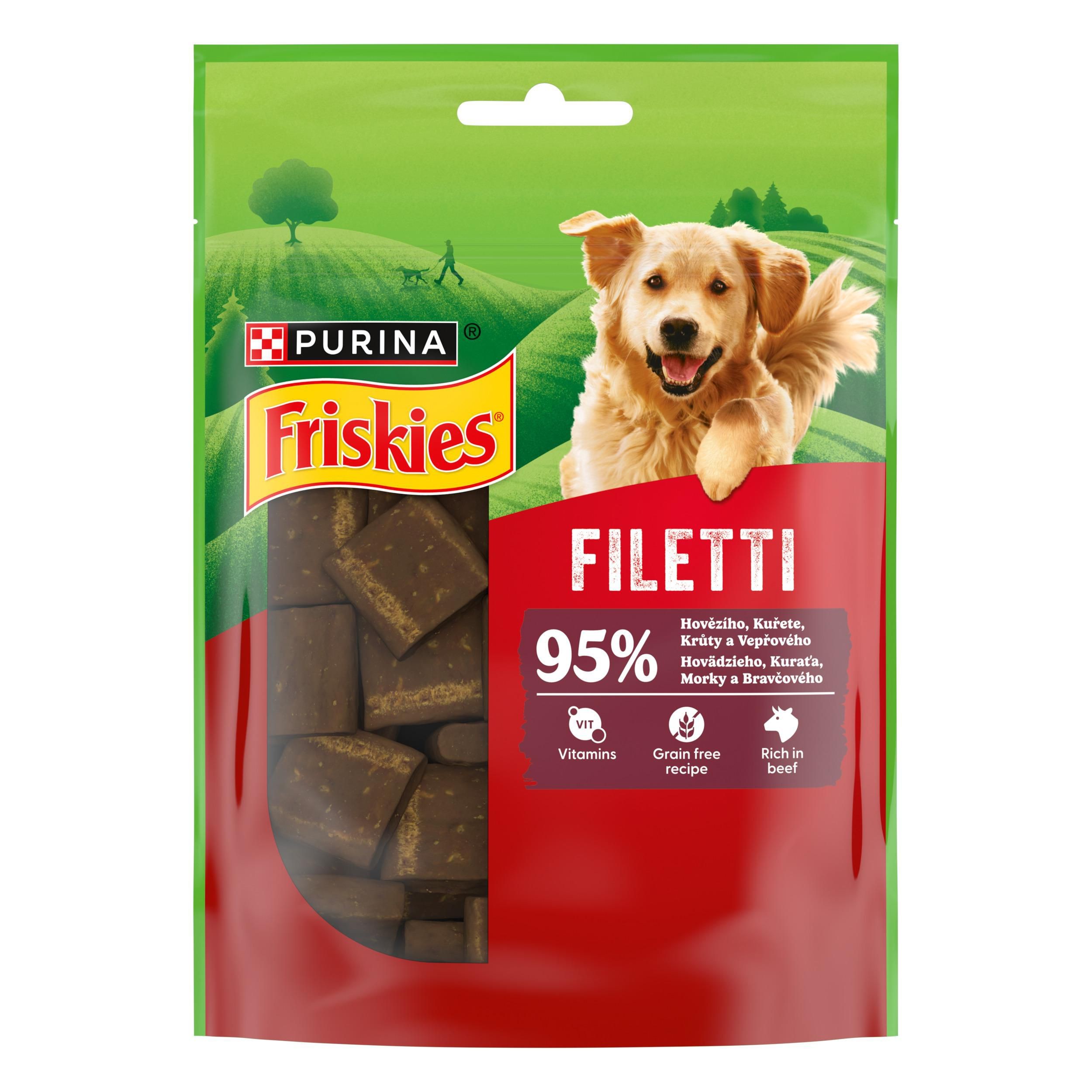 Friskies Filetti 95% hovězího, kuřete a vepřového 70 g