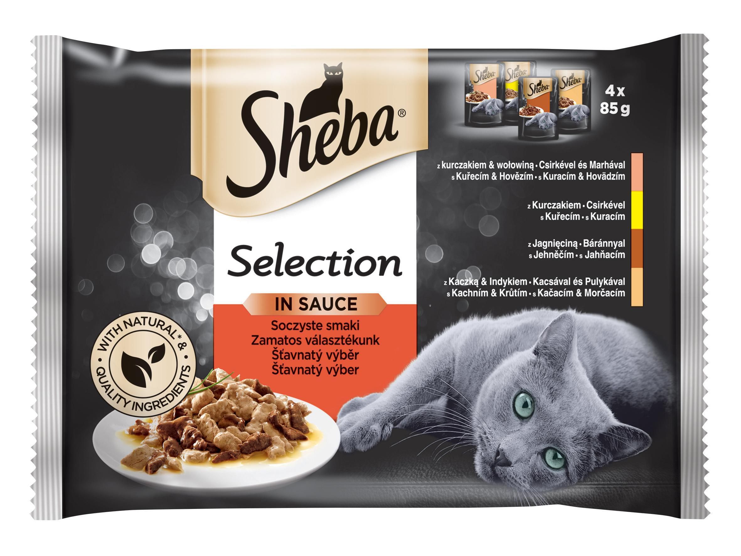 Sheba Šťavnatý výběr 4x85 g