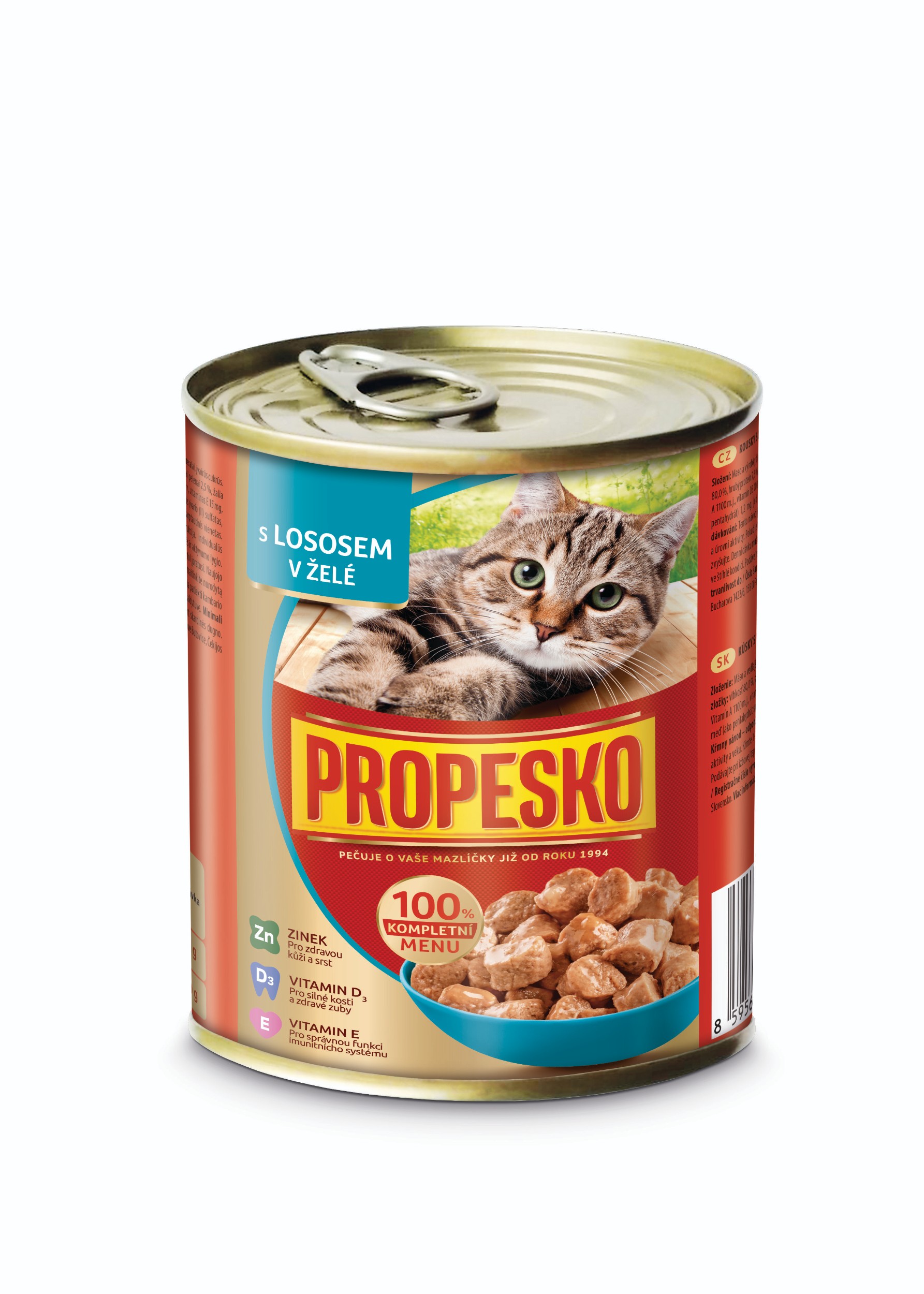 Propesko kousky kočka losos v želé 830 g