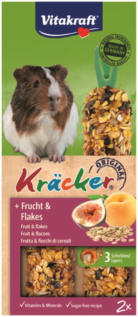 Vitakraft Kracker morče ovoce + ovesné vločky 2 ks