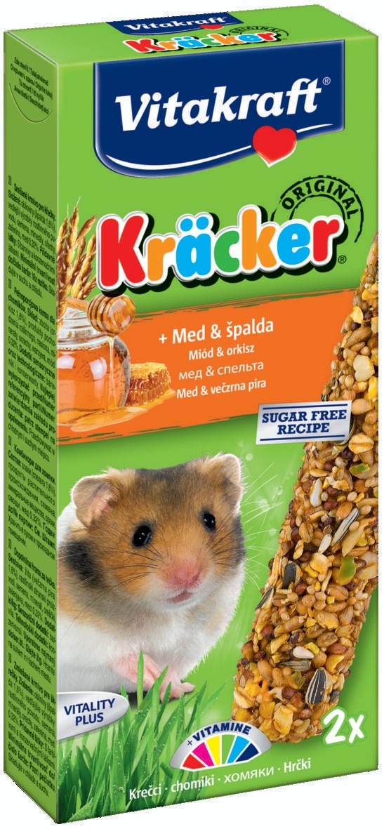 Vitakraft Kräcker medový pro křečka 2x56 g