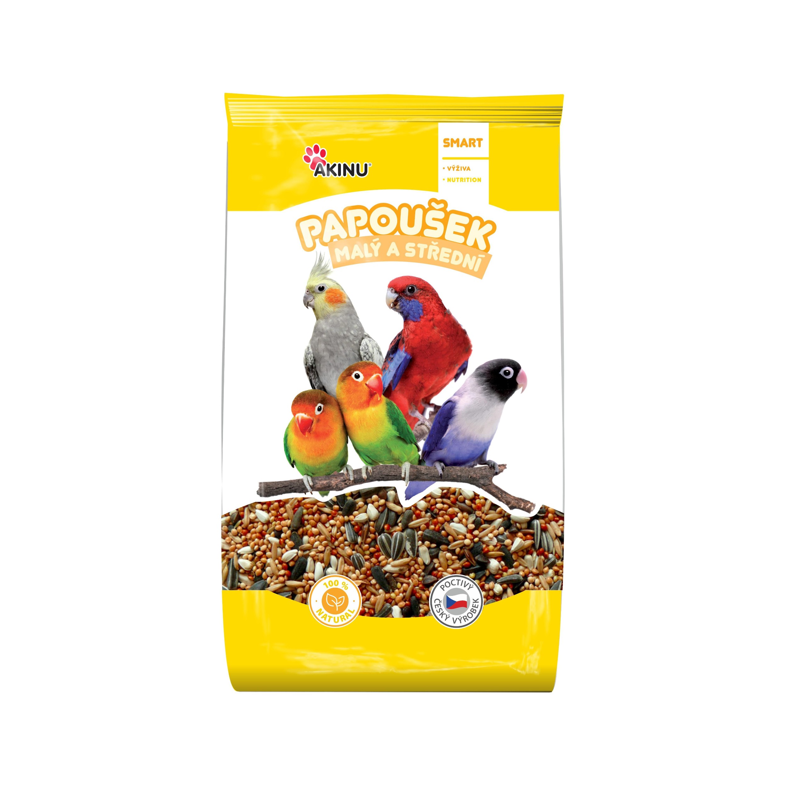 Akinu Kompletní menu malý papoušek 1 kg