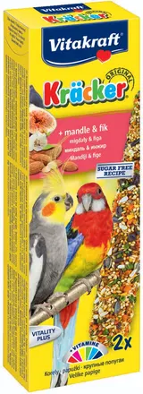 Vitakraft Kracker střední papoušek mandle + fík 2 ks