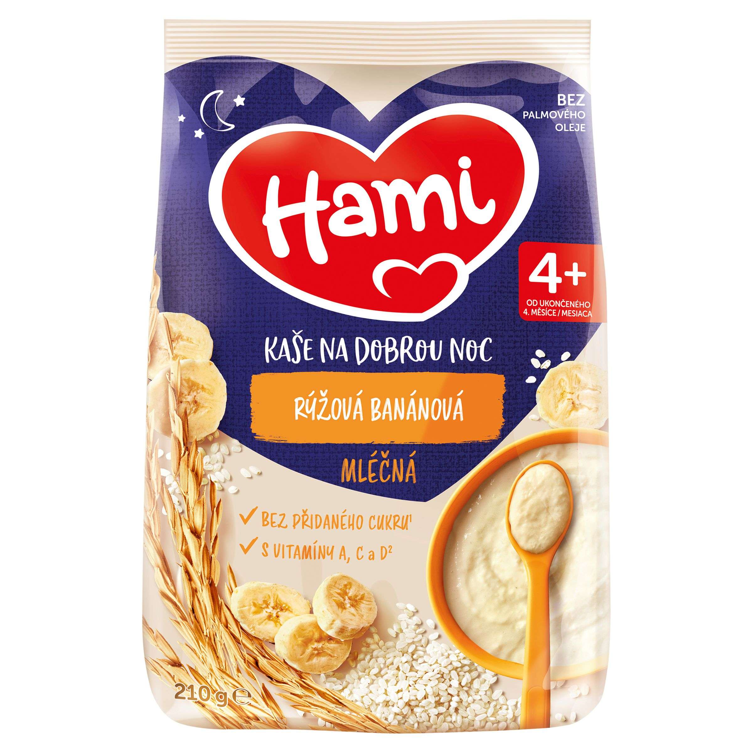 Hami Mléčná kaše rýžová banánová DN 225g