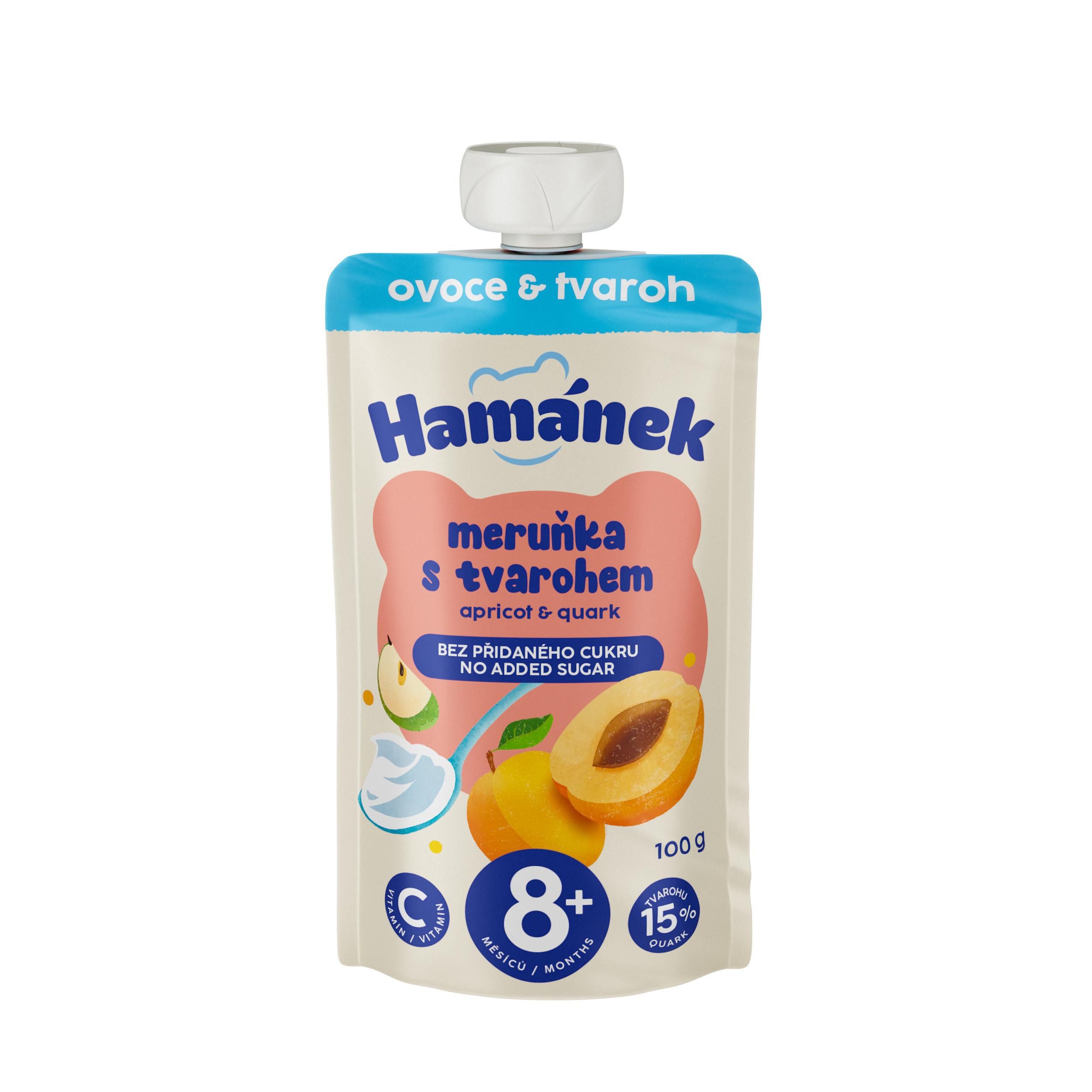 Hamánek Meruňka tvarohová přesnídávka 100 g