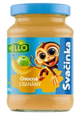 Hello Ovocná přesnídávka banán sklo 190 g