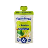 Hamánek Jablko s banánem & špenátem 100g