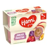 Hami Ovocná přesnídávka 100% ovoce Švestka a jablko první lžička 4x100 g
