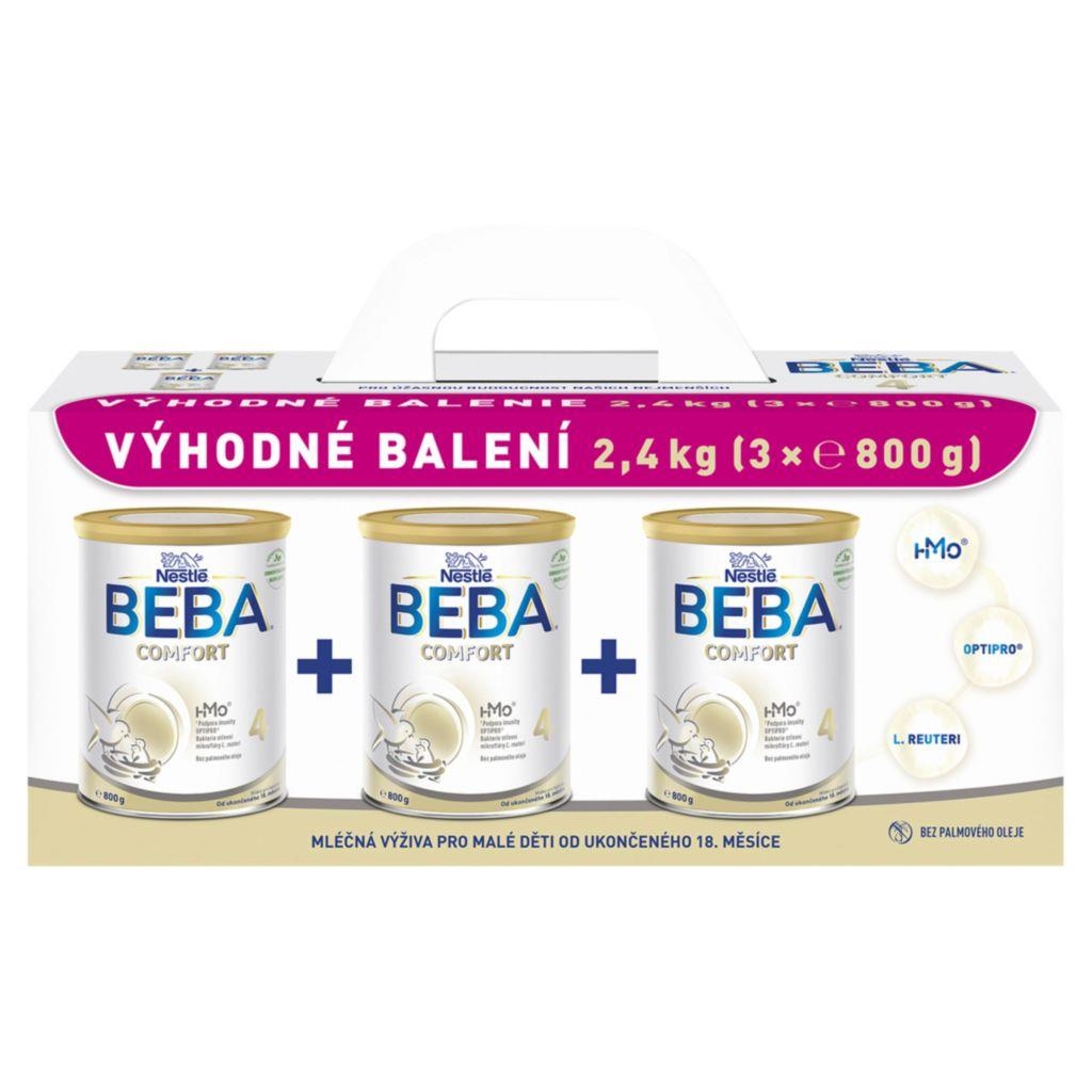 BEBA COMFORT 4 HM-O MP batolecí mléko 18m+ 3x800g