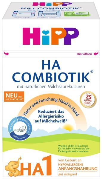HiPP Počáteční mléčná kojenecká výživa HA 1 Combiotik 600 g