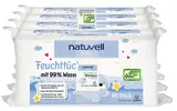 Natuvell dětské vlhčené ubrousky s 99 % vody 4x80 ks