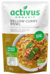 Activus BIO Yellow curry bowl se žlutým kari kořením, houbami a cizrnou