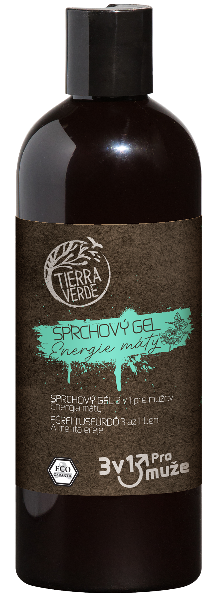 Tierra Verde Sprchový gel pro muže 3v1 – energie máty