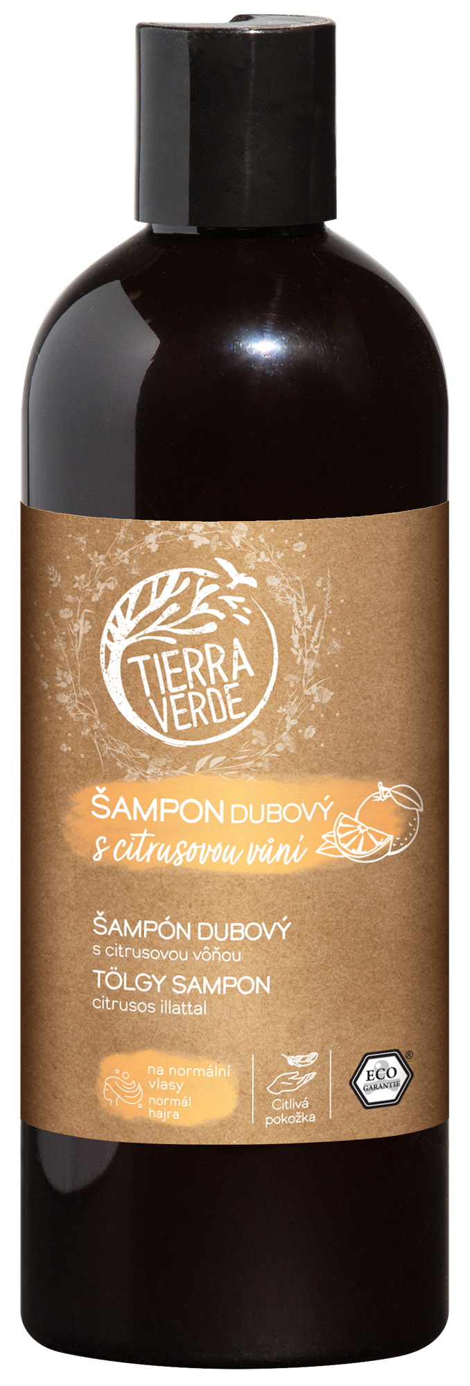 Tierra Verde Dubový šampon na normální vlasy s citrusovou vůní