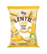 Oho Čočkové snacky s příchutí sýra čedar