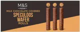 Marks & Spencer Oplatkové trubičky s náplní máčené v mléčné čokoládě