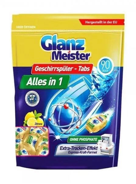 GlanzMeister tablety do myčky All in 1 90ks