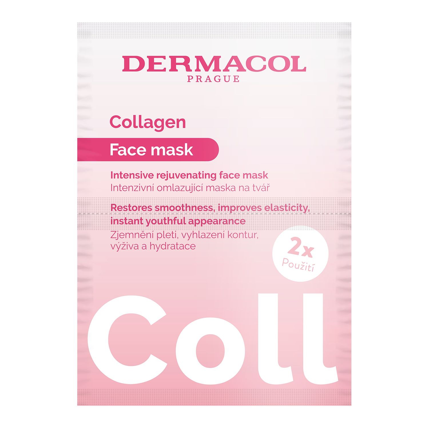 Collagen Intenzivní omlazující pleťová maska 2 x 8 ml